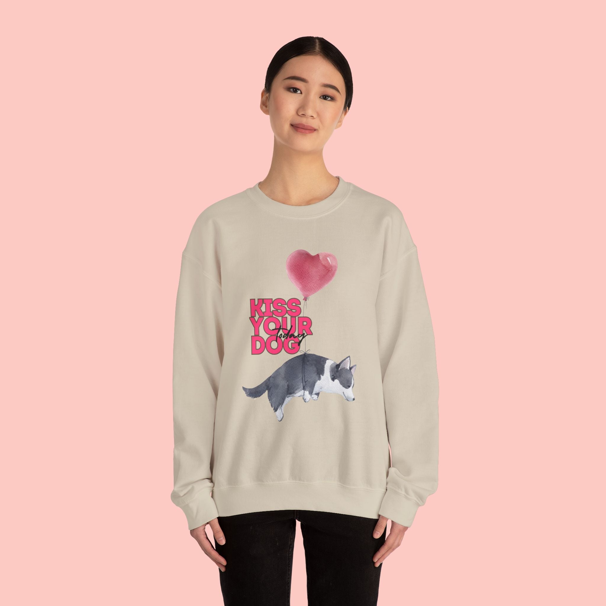 Kiss Your Dog Crewneck Sweatshirt