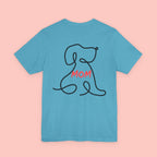 Mom Dog Line Art Tee — Mother's Day Pet Mom T‑Shirt
