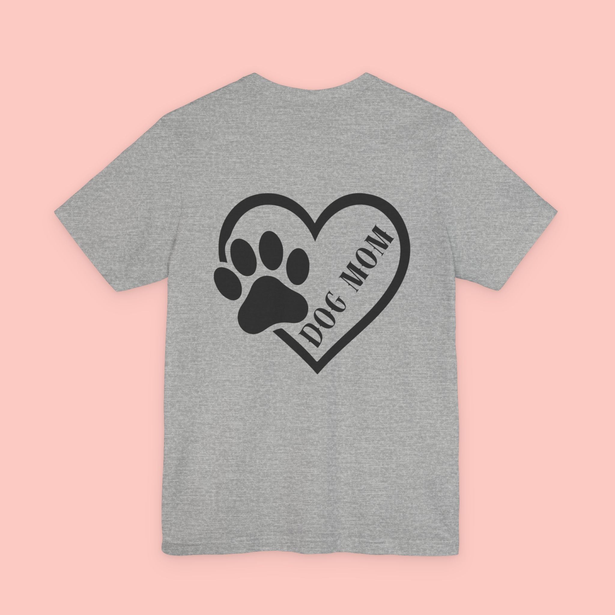 Dog Mom Heart Paw T-Shirt – Cute Pet Lover Tee