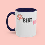Dog Mom Coffee Mug — Best Dog Mom Ever Accent Ceramic Mug (11oz & 15oz)
