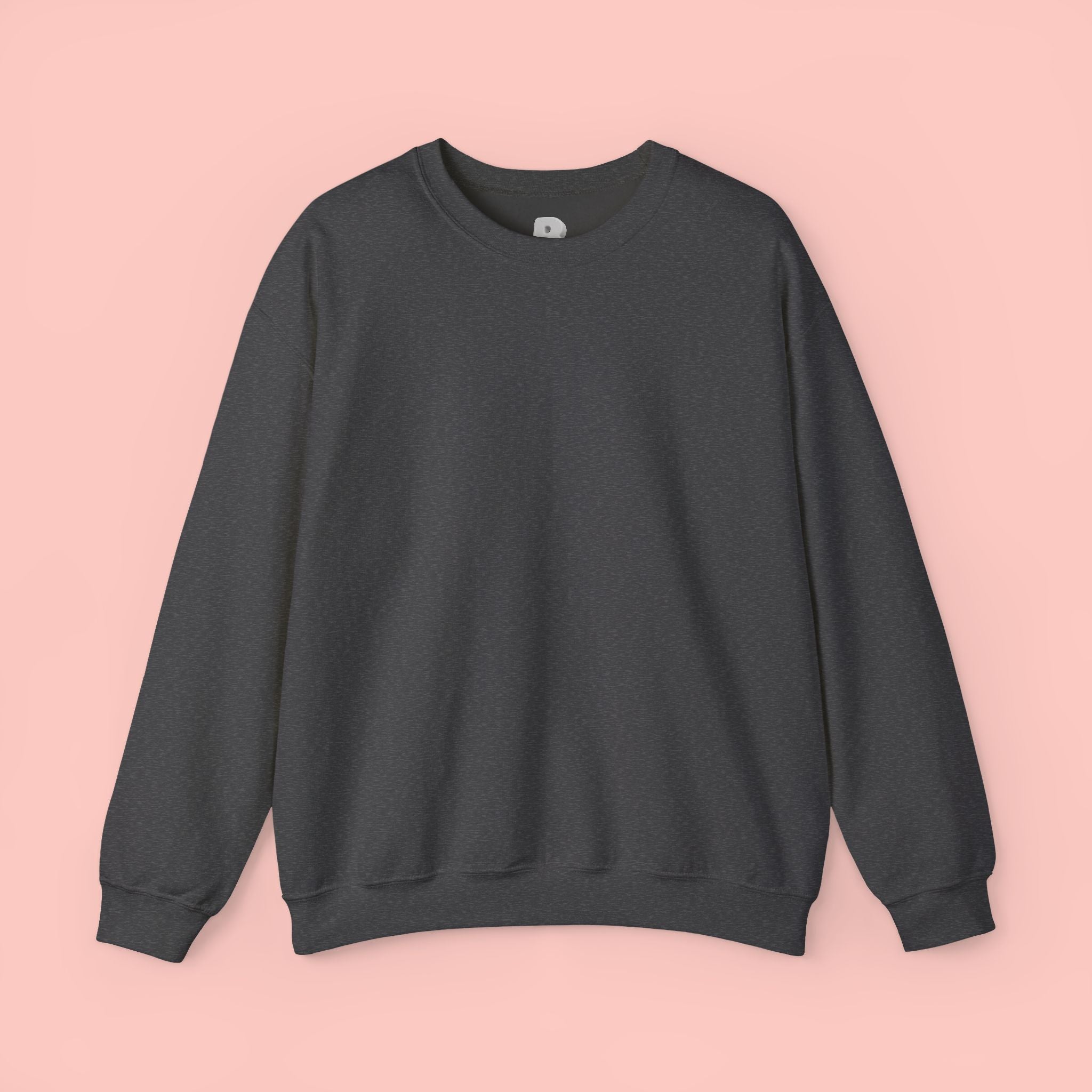 Dog Mom Crewneck Sweatshirt — Pink Minimalist Dog Outline