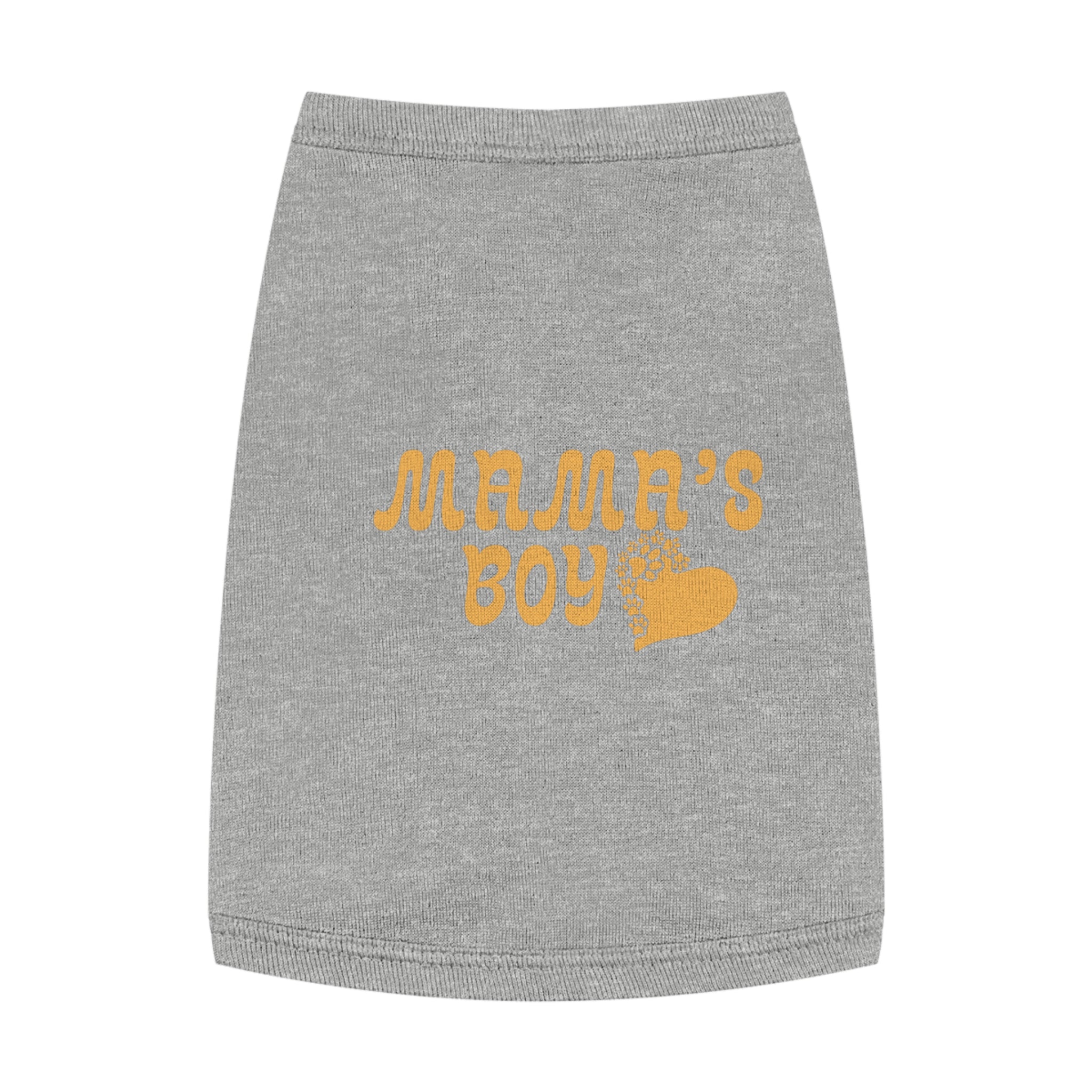 Pet Tank Top - "Mama's Boy" Retro Heart Dog/Cat Tee