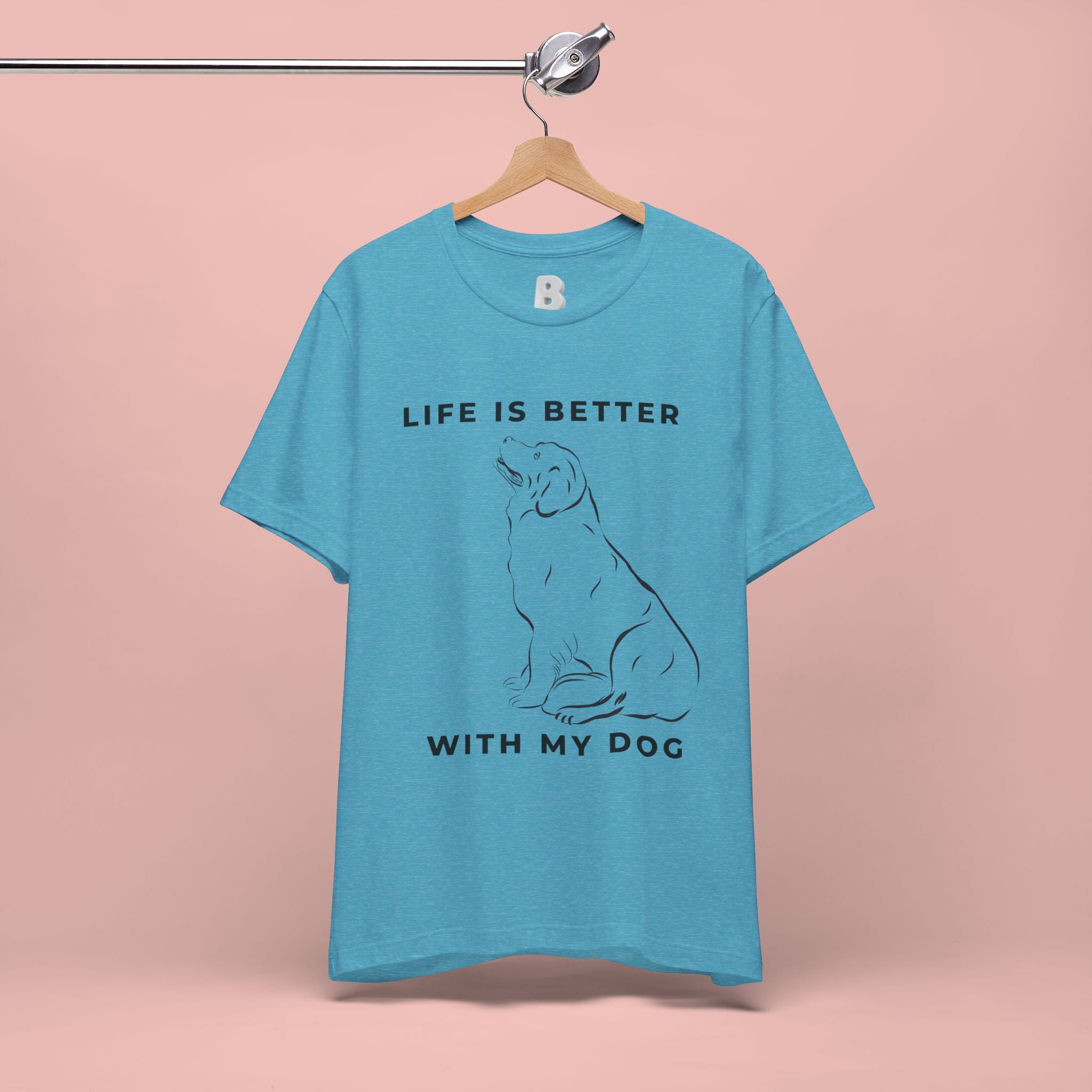 Dog Lover T-Shirt – “Life Is Better With My Dog” Graphic Tee