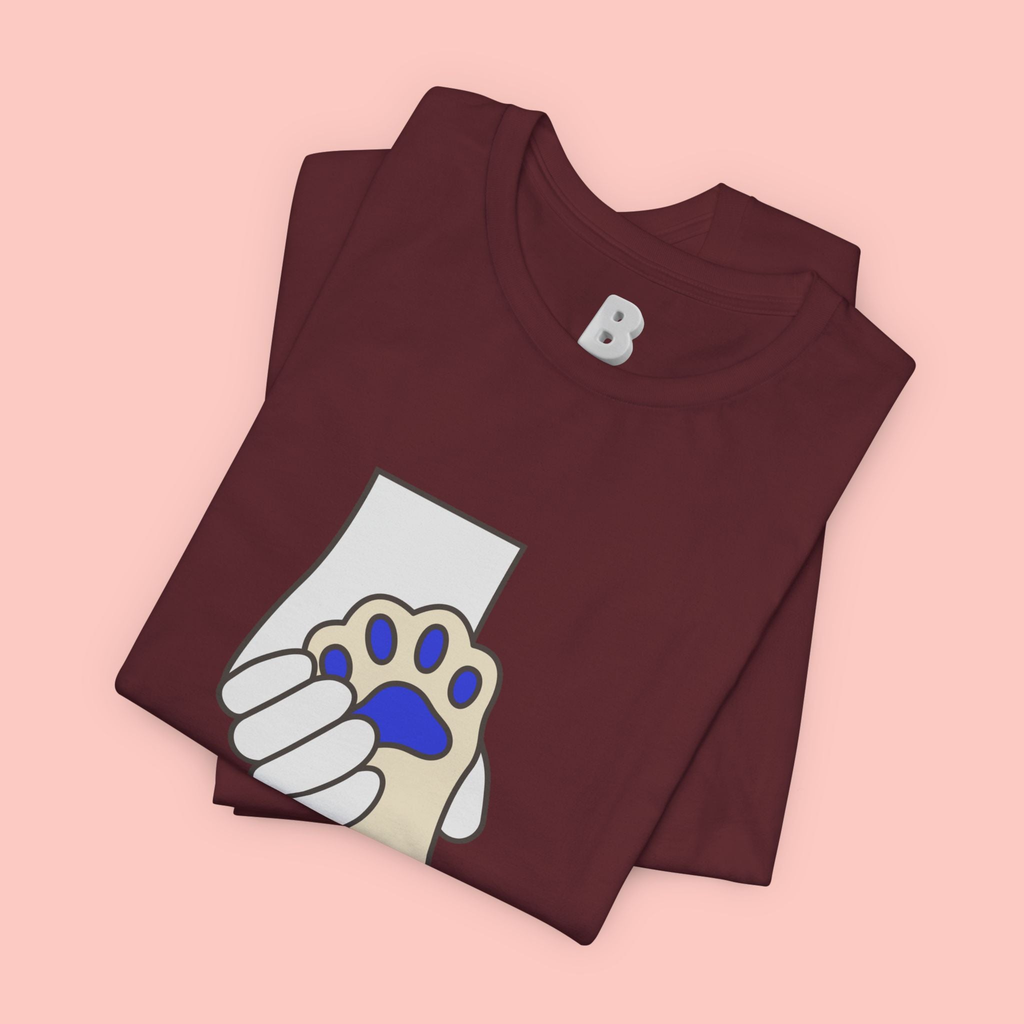 Dog Lover T-Shirt — "Love with my dog." Paw Print Graphic