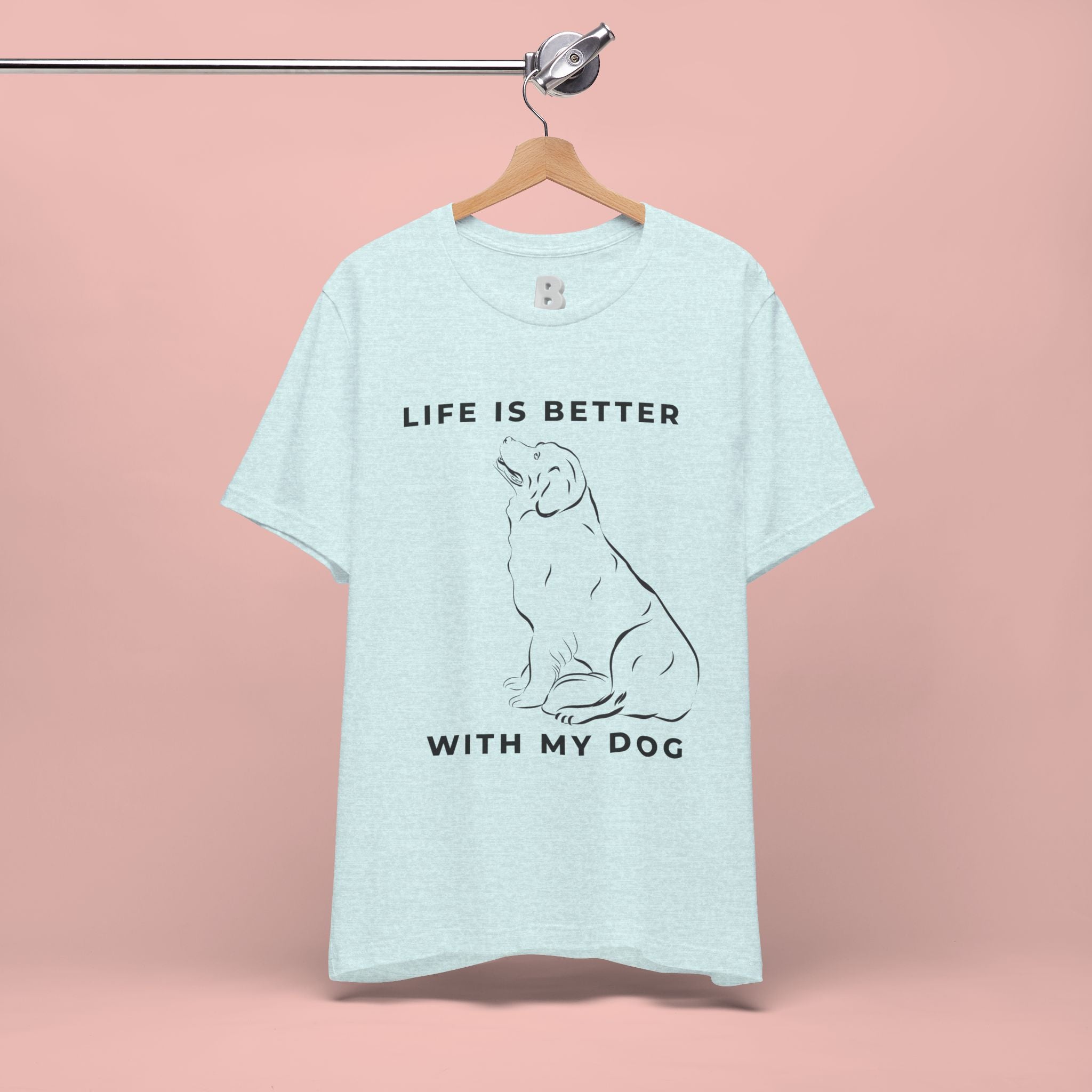 Dog Lover T-Shirt – “Life Is Better With My Dog” Graphic Tee