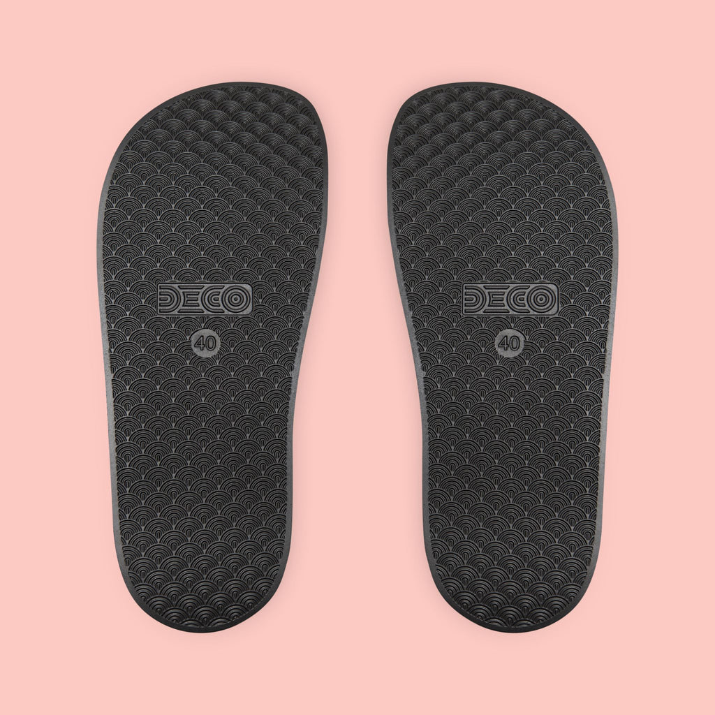 Sandals — 'Dog Mama' White Removable-Strap Slide Sandals