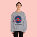 Dog Mama Crewneck Sweatshirt — Paw Print Heart Graphic