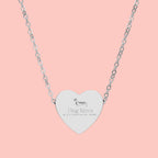 Engravable Heart Necklace — Personalized Love Pendant