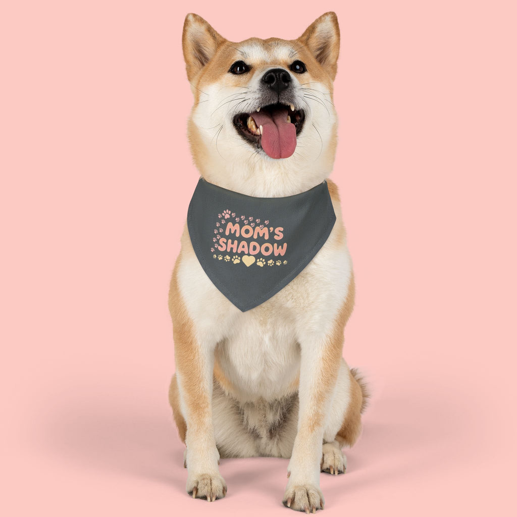 Mom's Shadow Pet Bandana Collar — Cute Paw Print Dog Collar Bandana