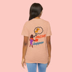 T‑Shirt — "Always Happen" Graphic Tee with Woman & Thought Bubble