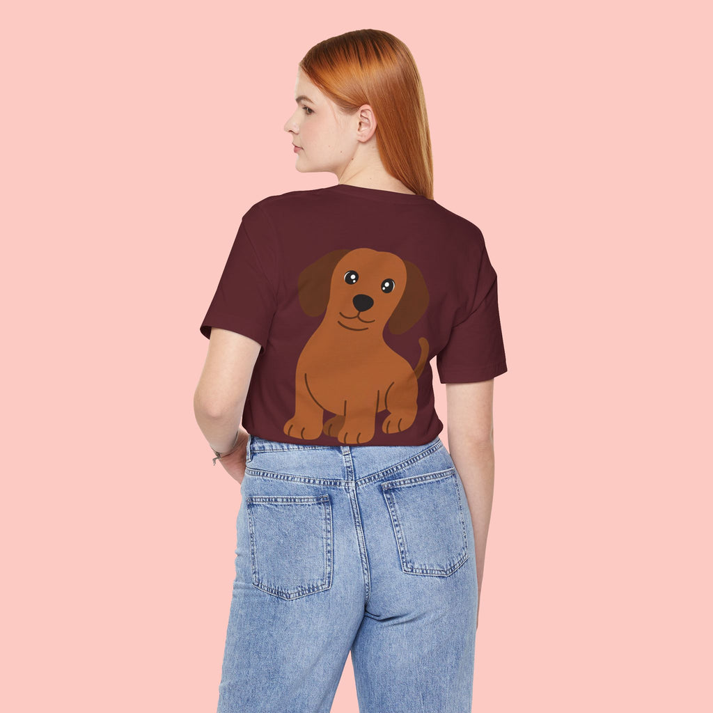 Dachshund Graphic Tee - Cute Brown Sausage Dog T-Shirt