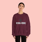 My Dog > People Sweatshirt – Cute Paw Print Crewneck for Dog Lovers