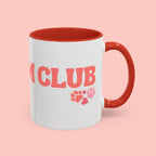 Mom Club Coffee Mug — Cute Paw Print Accent Mug for Dog Moms (11/15 oz)