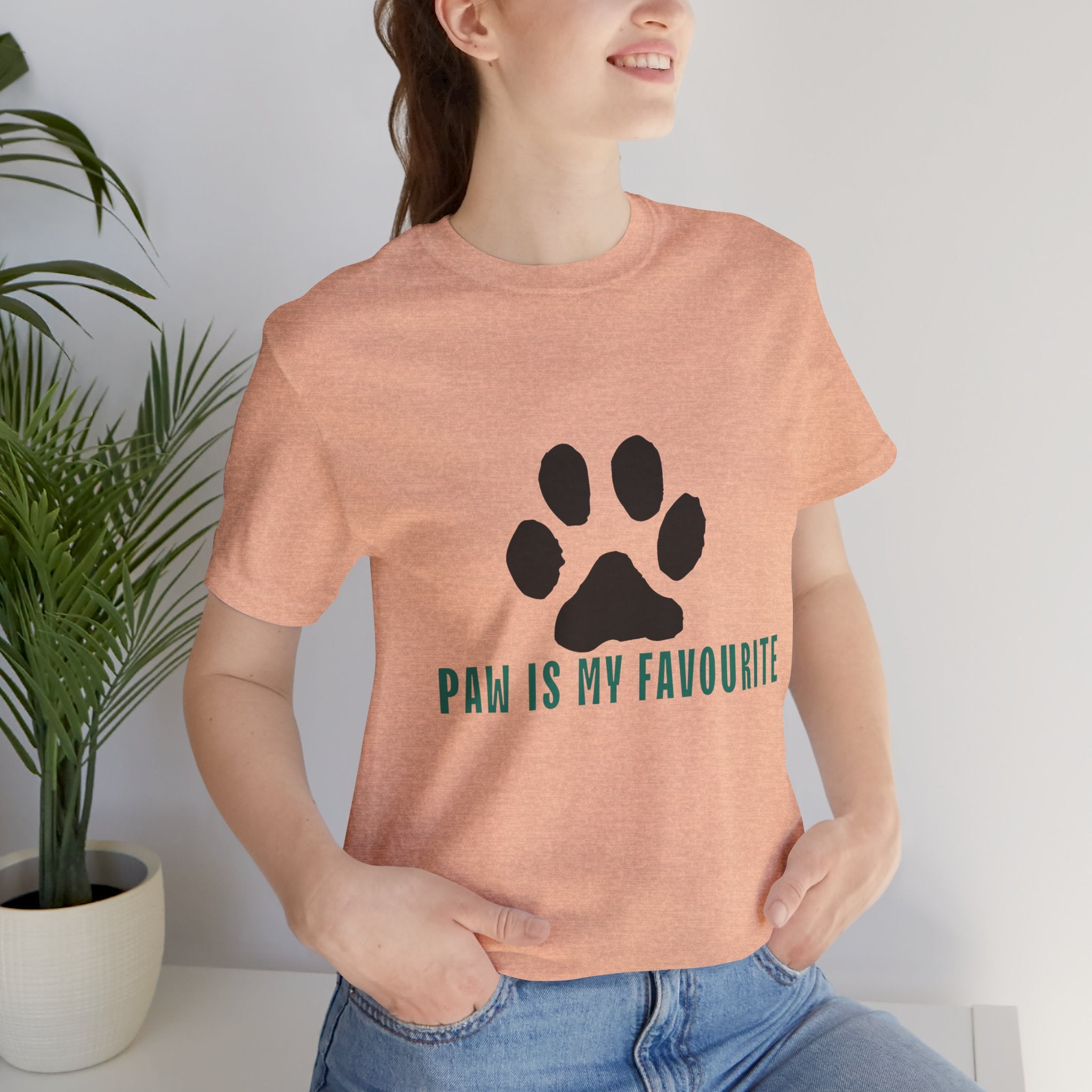 Paw Is My Favourite T‑Shirt — Dog Lover Paw Print Tee