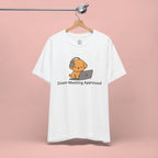 Zoom Meeting Approved Tee — Cute Puppy with Headset Laptop Graphic