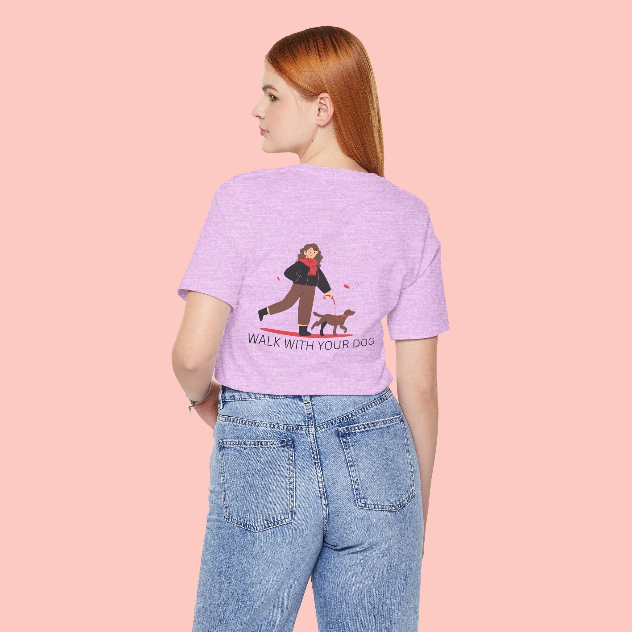 Walk With Your Dog T‑Shirt — Cute Dog Walking Graphic Tee