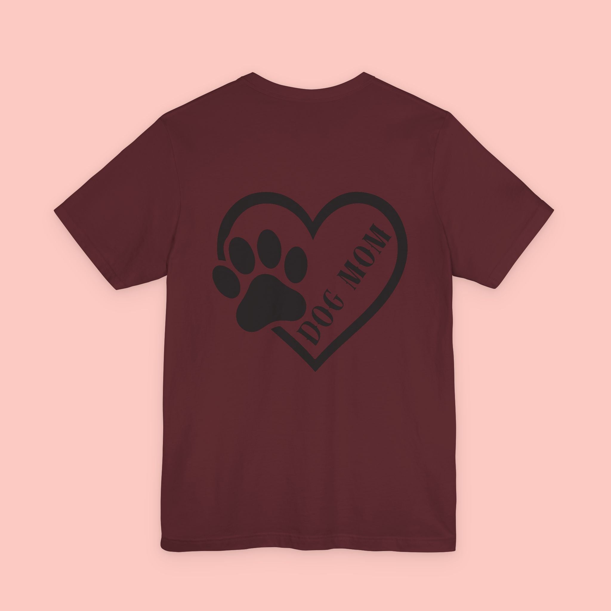 Dog Mom Heart Paw T-Shirt – Cute Pet Lover Tee
