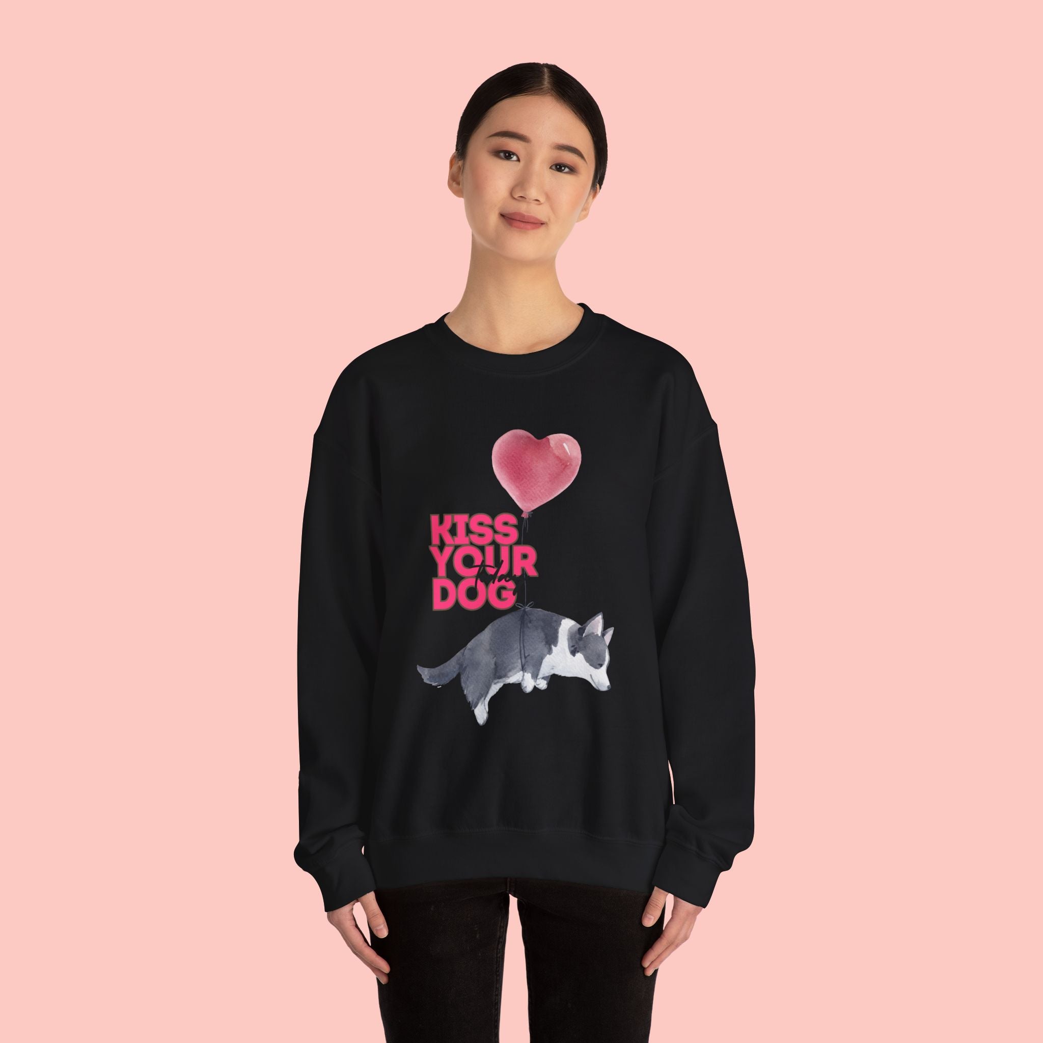 Kiss Your Dog Crewneck Sweatshirt