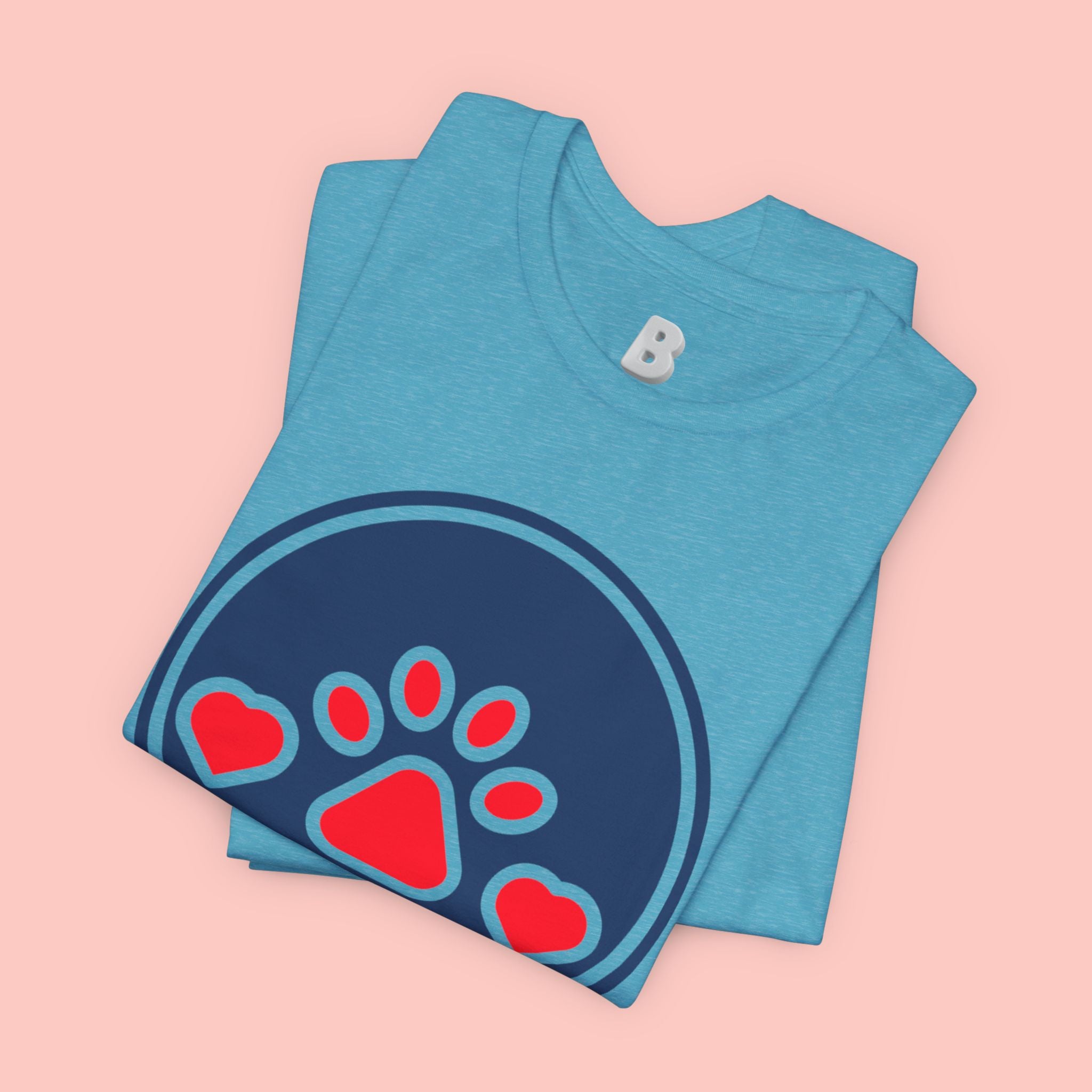 Dog Mama T-Shirt — Cute Paw & Heart Graphic Tee for Dog Lovers