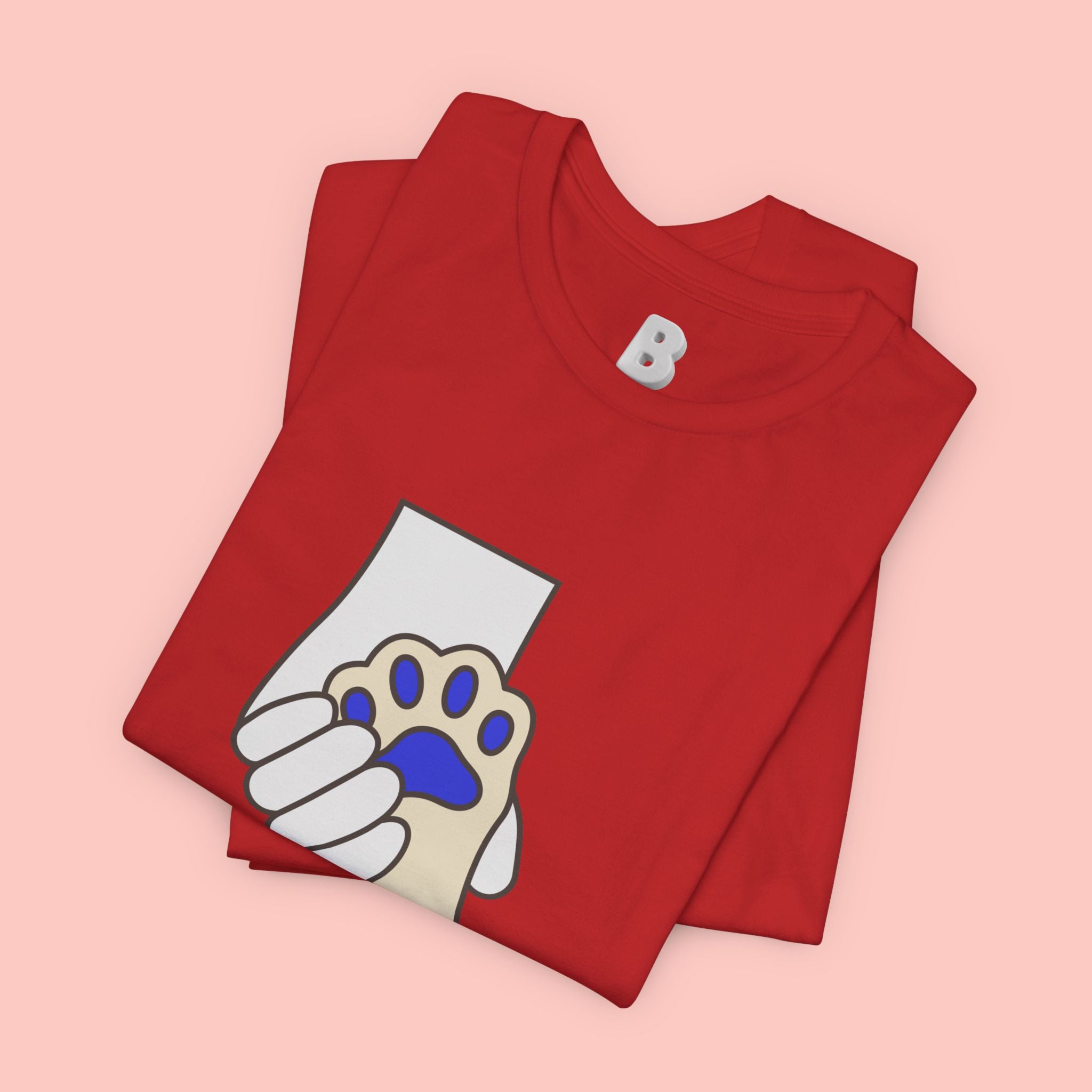 Dog Lover T-Shirt — "Love with my dog." Paw Print Graphic