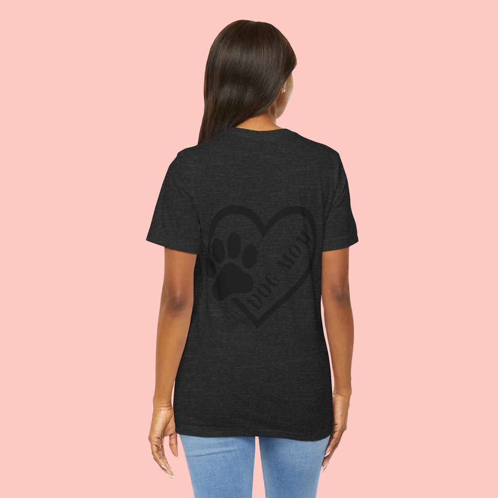 Dog Mom Heart Paw T-Shirt – Cute Pet Lover Tee