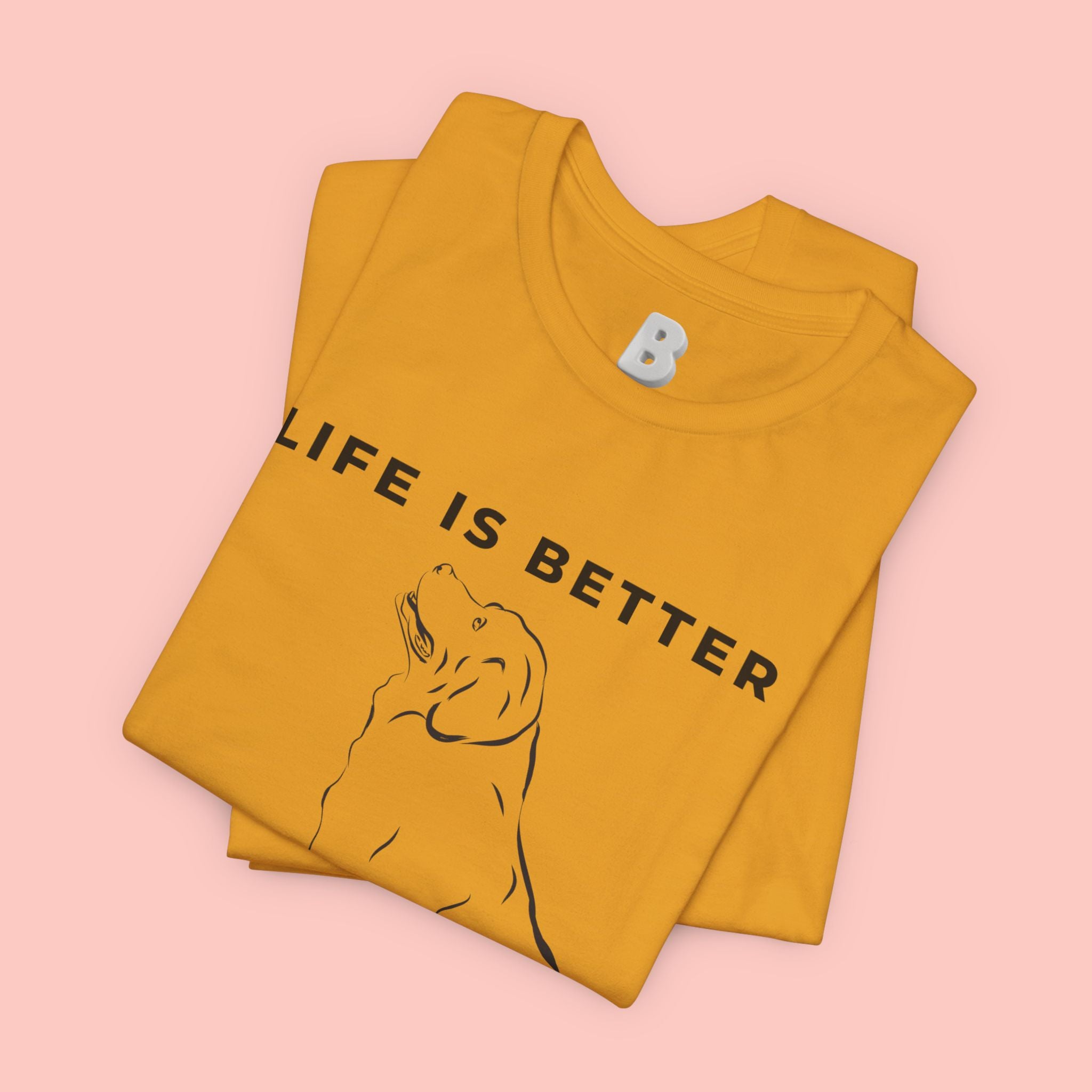 Dog Lover T-Shirt – “Life Is Better With My Dog” Graphic Tee