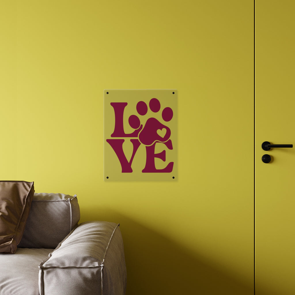 Acrylic Wall Art — "Life Is Better With Dogs" Decorative Plaque