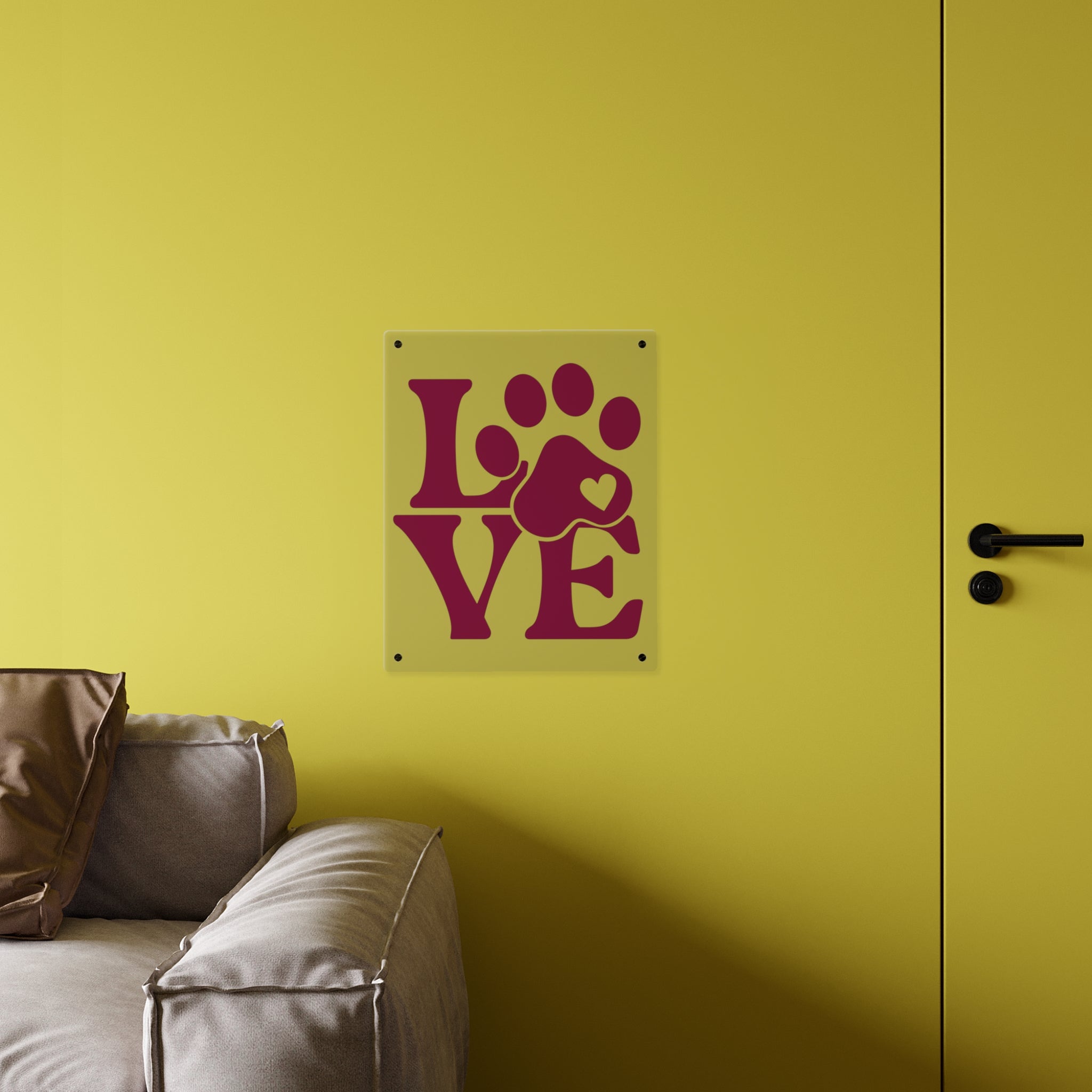 Acrylic Wall Art — "Life Is Better With Dogs" Decorative Plaque
