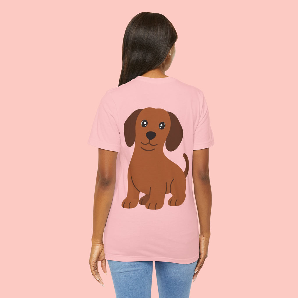 Dachshund Graphic Tee - Cute Brown Sausage Dog T-Shirt