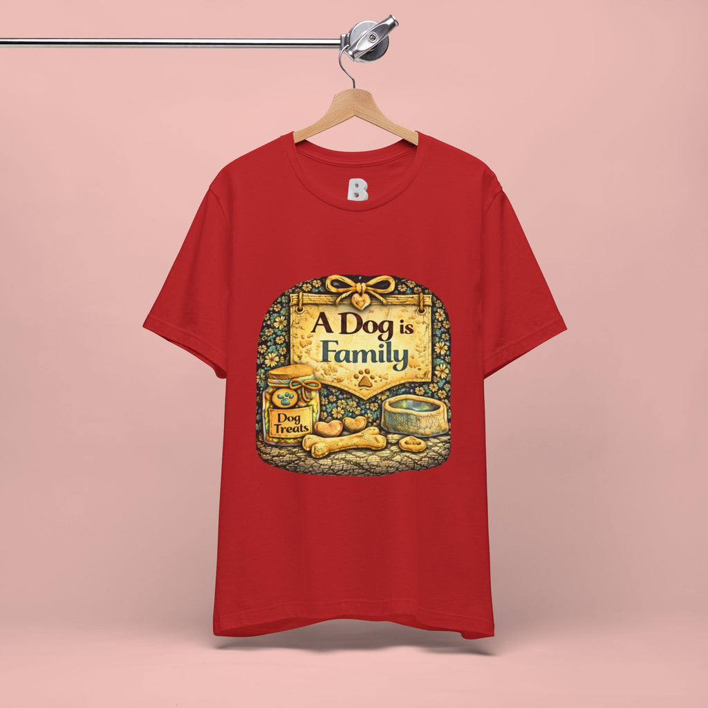 A Dog Is Family T-Shirt - Vintage Pet Lover Tee