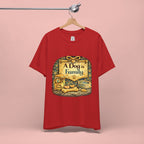 A Dog Is Family T-Shirt - Vintage Pet Lover Tee