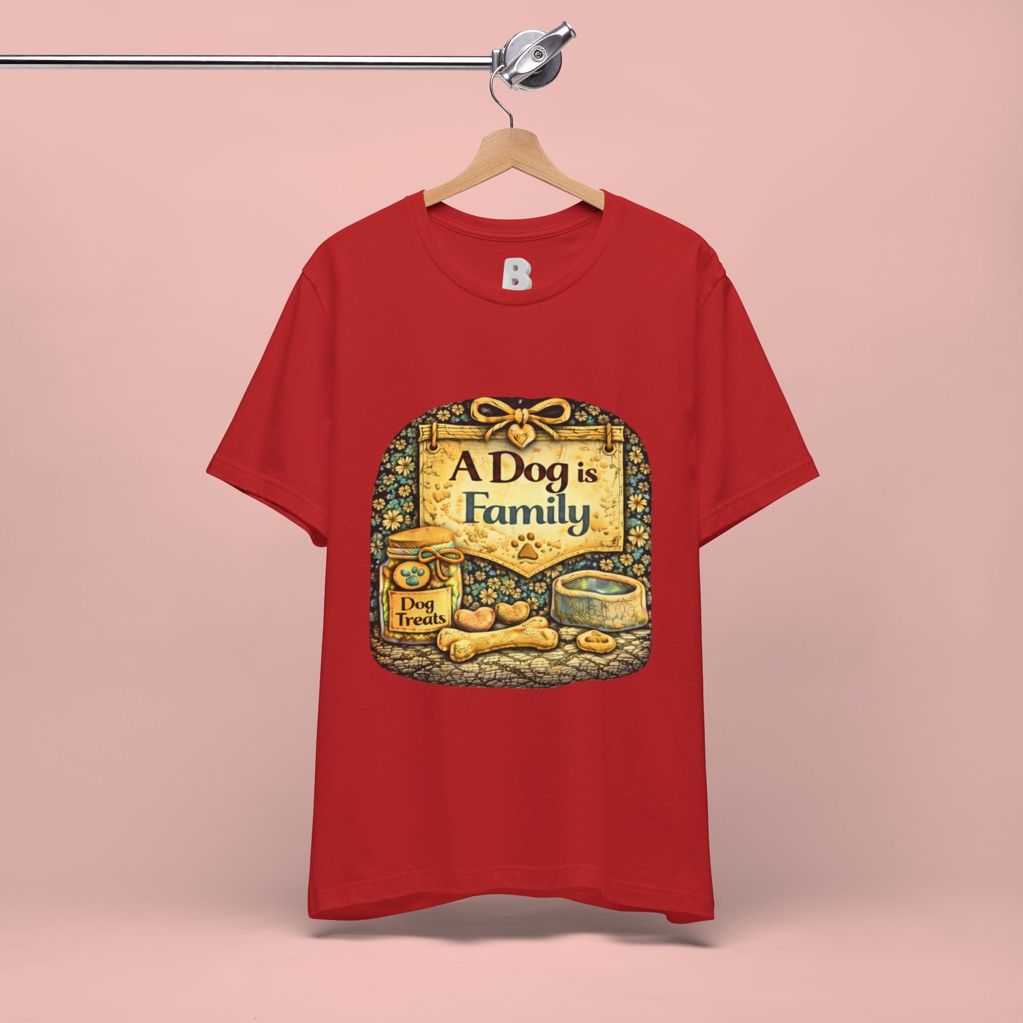 A Dog Is Family T-Shirt - Vintage Pet Lover Tee