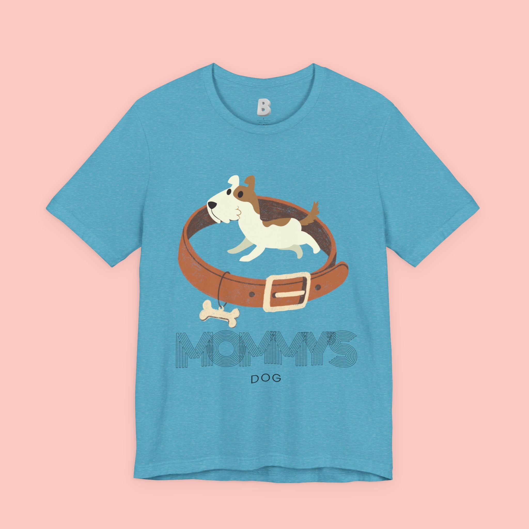 Mommy's Dog T-Shirt – Cute Puppy & Collar Graphic Tee for Dog Moms