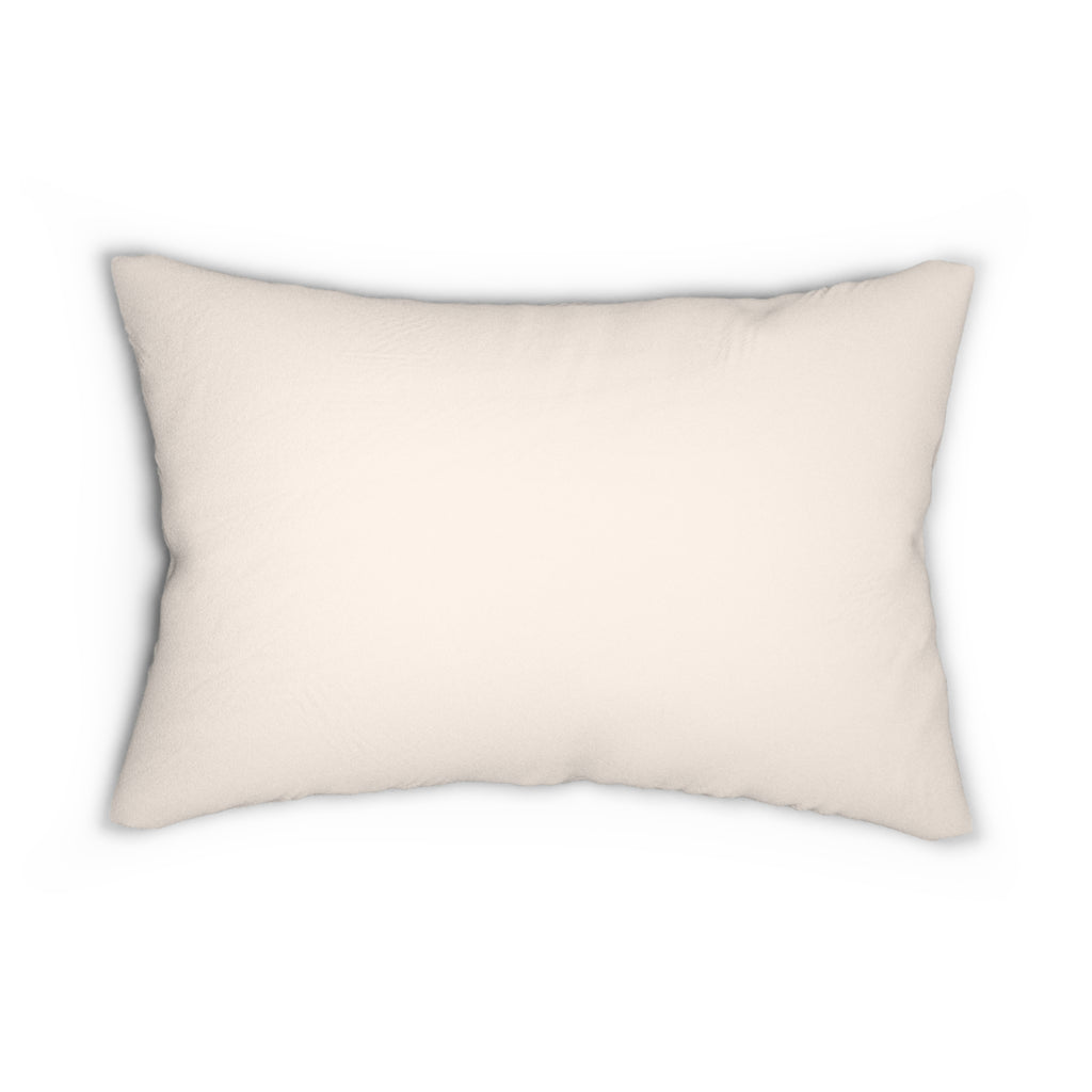 Lumbar Pillow — Cute Reading Puppy Illustration ("Paws, Rested On My Soul")