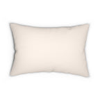 Lumbar Pillow — Cute Reading Puppy Illustration ("Paws, Rested On My Soul")
