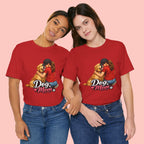 Dog Mom T-Shirt - Cute Woman Hugging Golden Retriever Tee