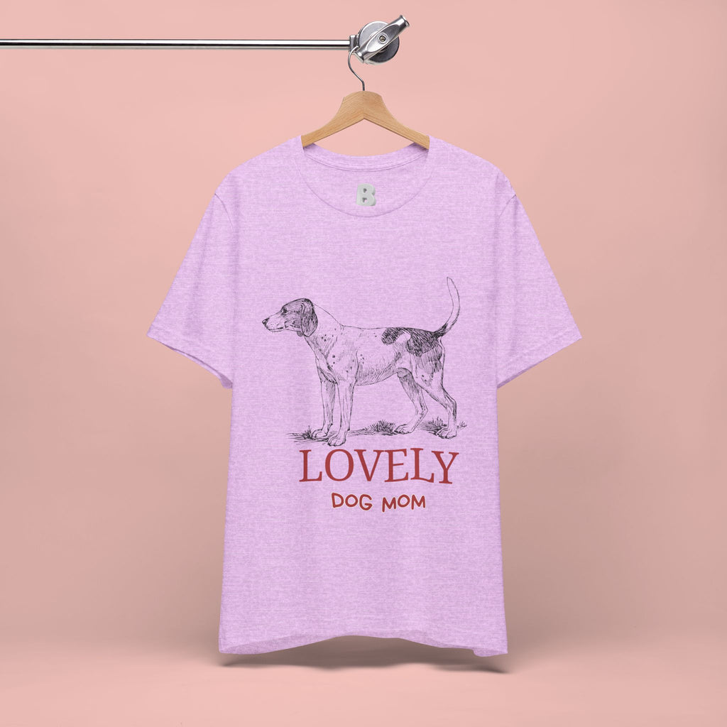 Lovely Dog Mom T-Shirt — Vintage Sketch Dog Graphic Tee