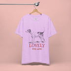 Lovely Dog Mom T-Shirt — Vintage Sketch Dog Graphic Tee