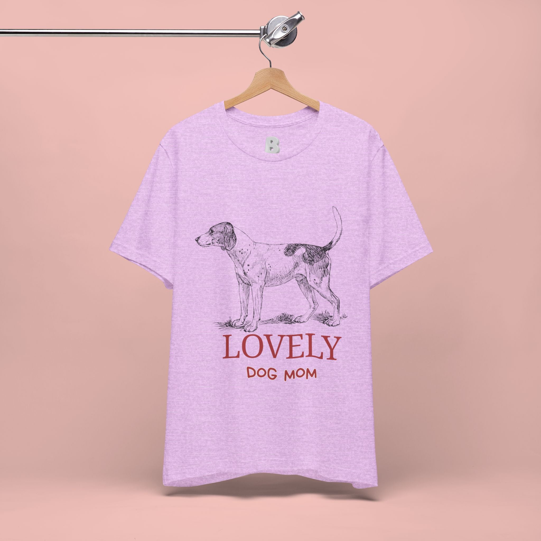 Lovely Dog Mom T-Shirt — Vintage Sketch Dog Graphic Tee