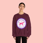 Dog Walking Sweatshirt — "Walking With My Dog Can't Say No" Graphic Crewneck