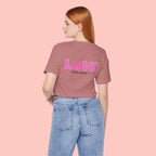 Dog Mom Love T-Shirt — "LOVE" Paw Graphic Tee