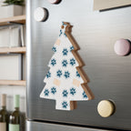 Bell Wooden Ornament with Paw Print & Bandage Pattern — Pet Memorial Holiday Decoration