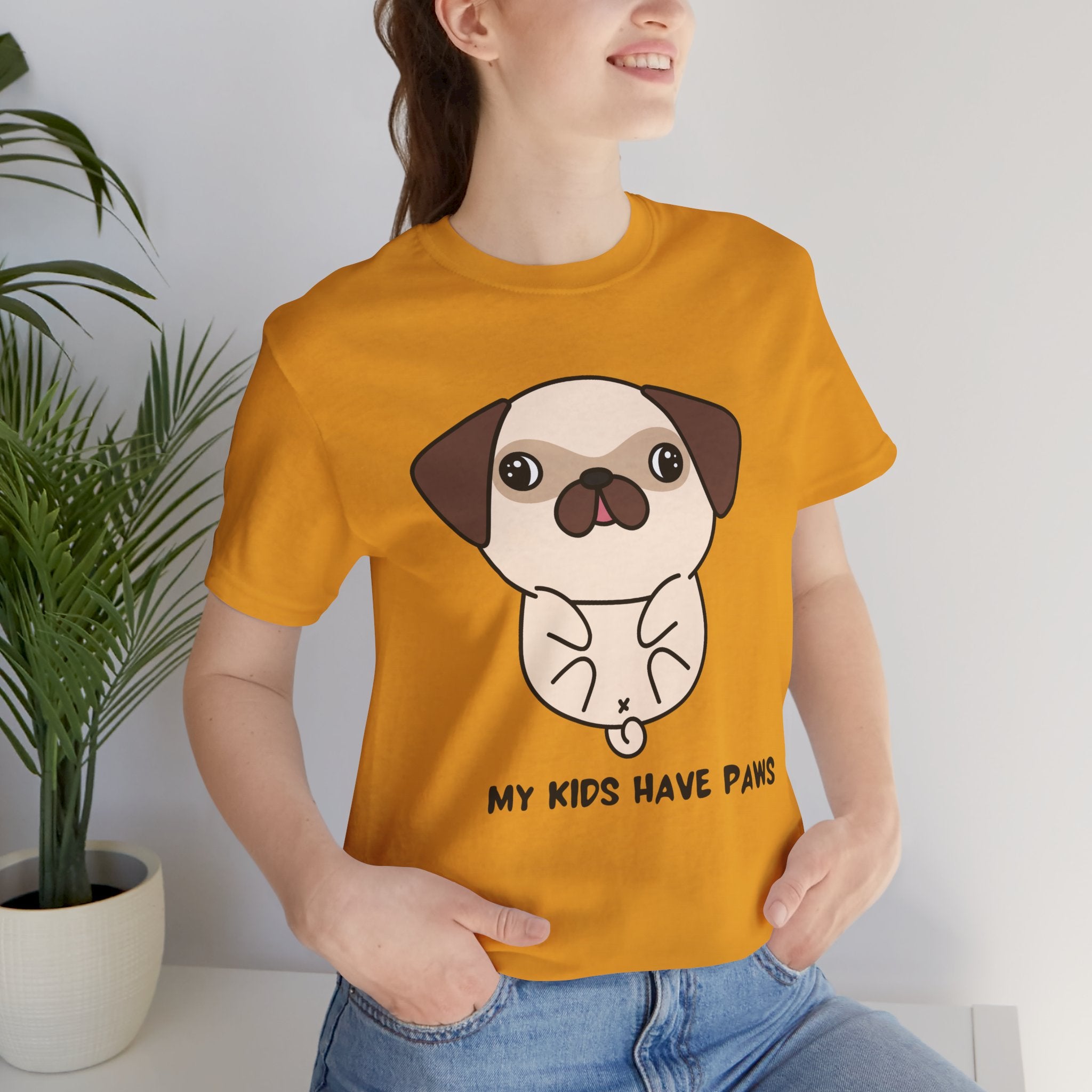 Pug 'My Kids Have Paws' T-Shirt