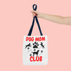Dog Mom Club Tote Bag – Cute Paw Print Canvas Tote for Dog Lovers