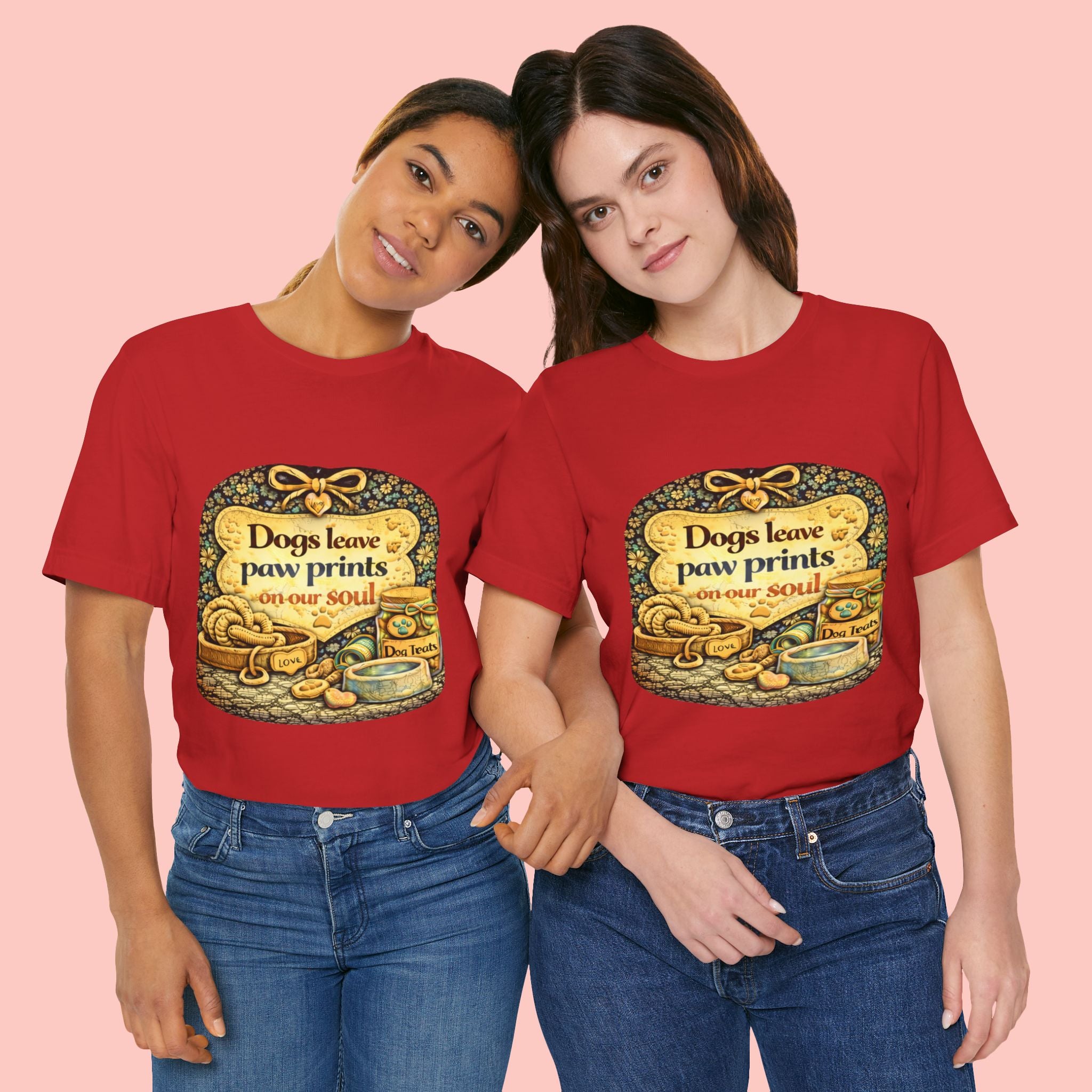 Dogs Leave Paw Prints Tee – Vintage Pet Lover T‑Shirt