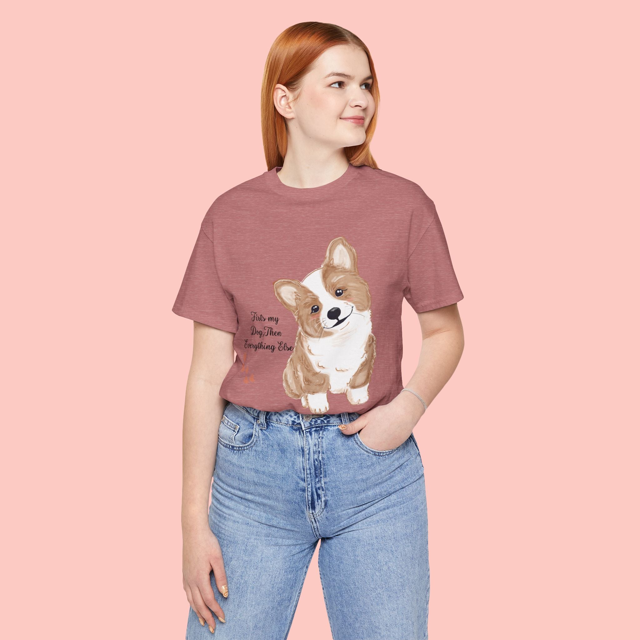 Corgi Love T-Shirt — "This my dog, then everything else" Cute Pet Tee