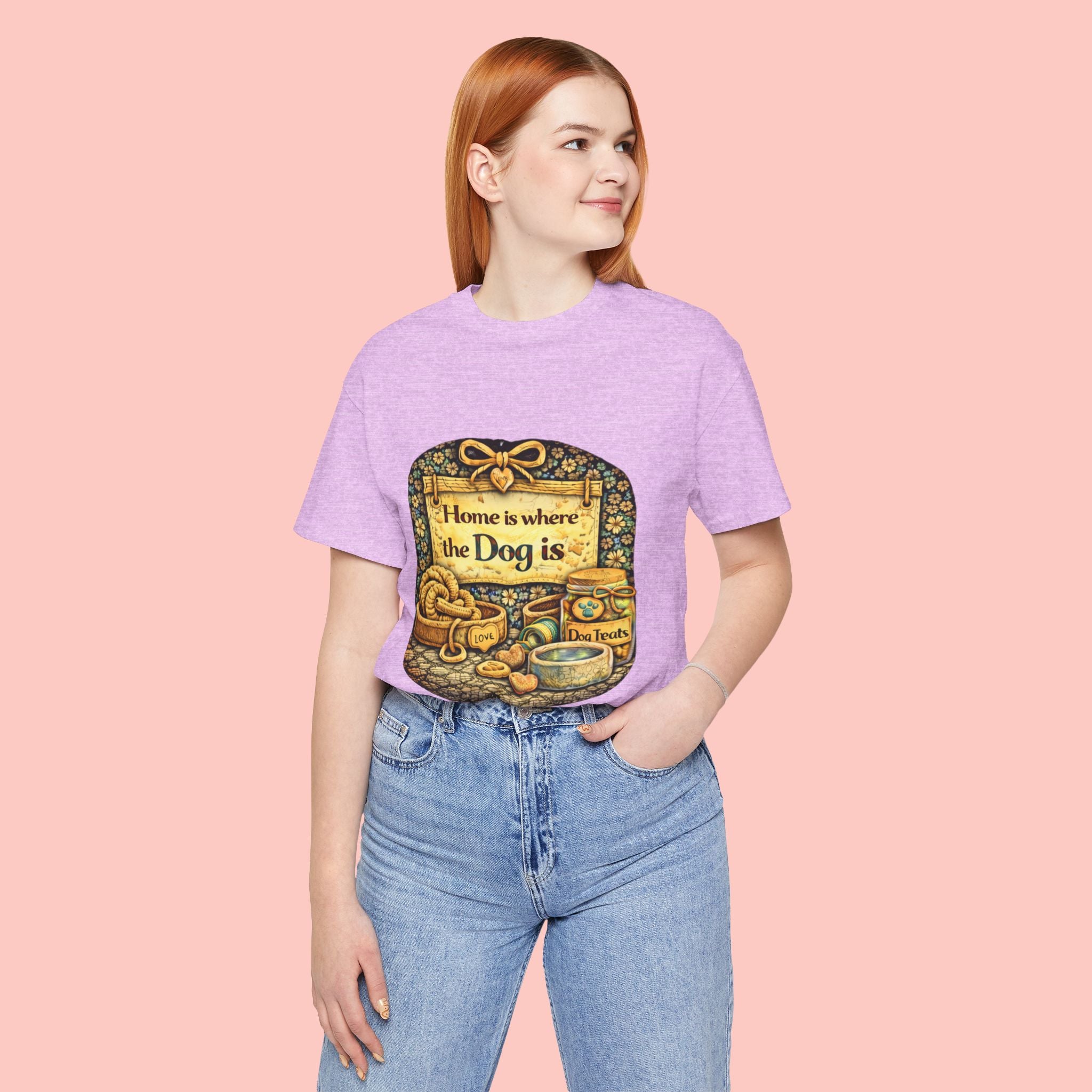 Home Is Where the Dog Is T-Shirt — Cozy Vintage Dog Lover Tee