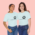 Two Paws, One Mom T-Shirt – Cute Dog Mom Paw Print Tee