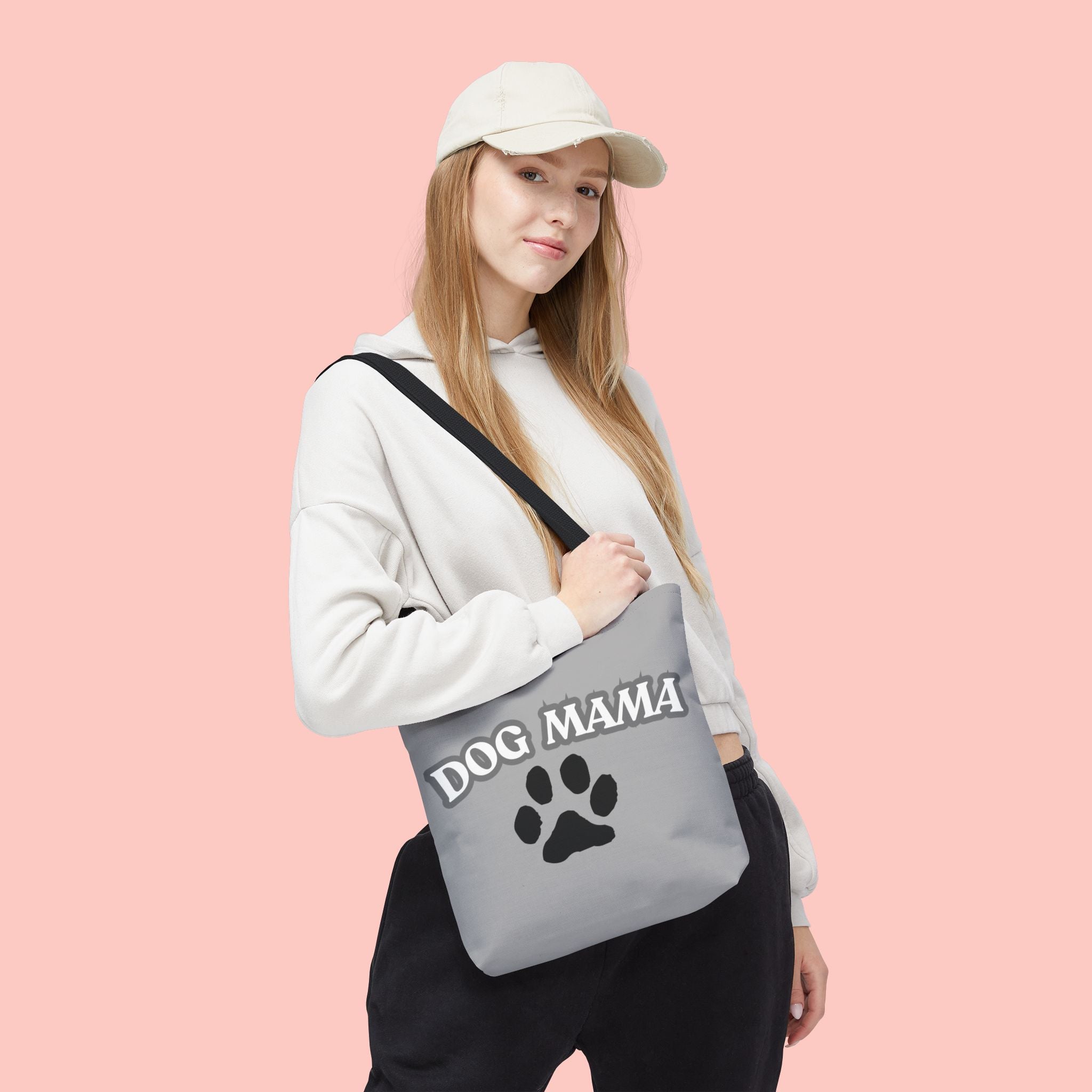 Dog Mama Paw Print Tote Bag – Cute Pet Lover Gift