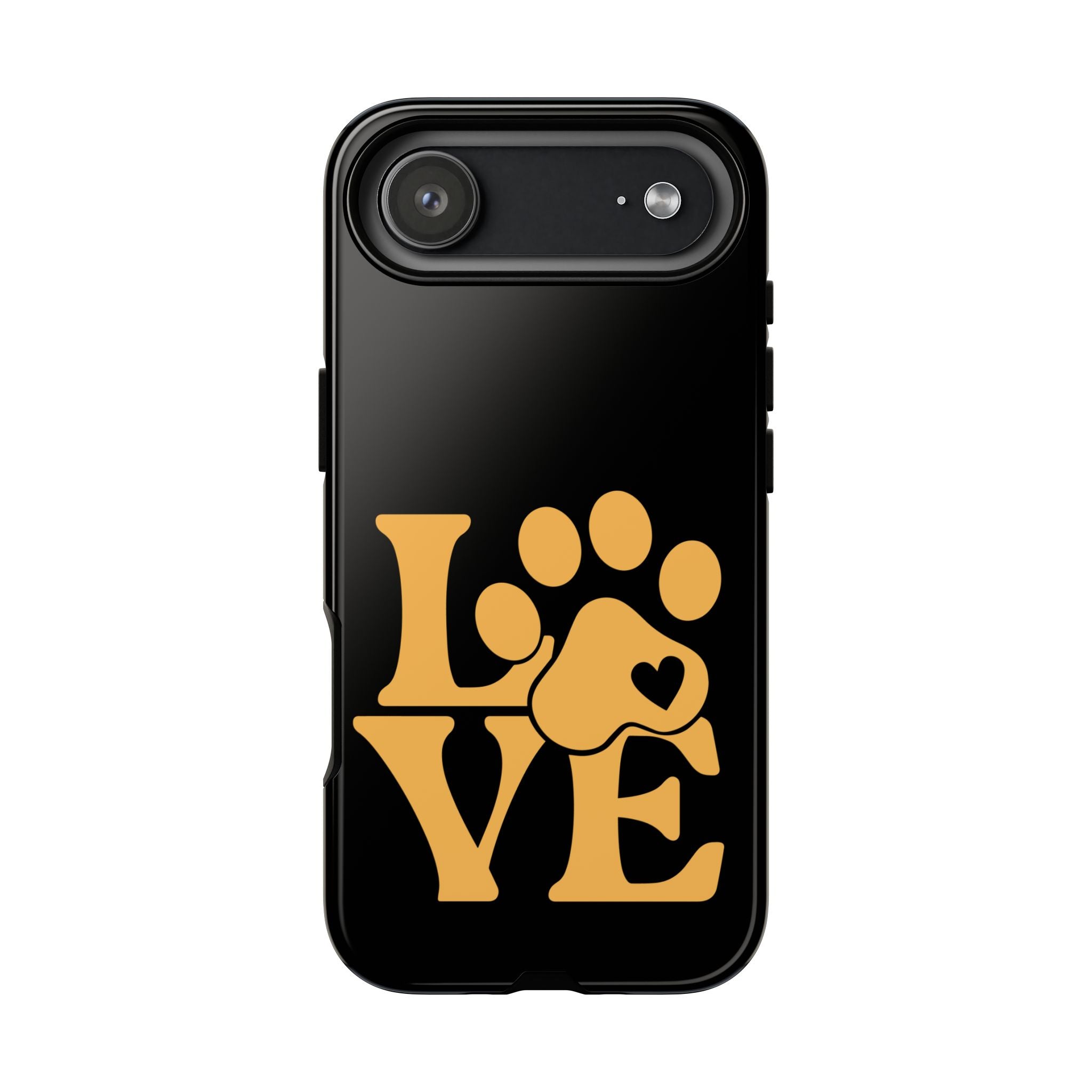 Phone Case — LOVE Paw Print Design (Pet Lover Protective Case)